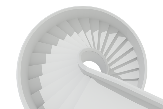 Transparent White Spiral Staircase Digital Illustration - Download Free Stock Videos Pikwizard.com