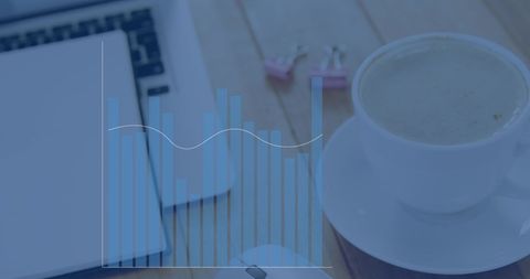 Data Analytics Visualization with Coffee and Laptop Workspace - Download Free Stock Images Pikwizard.com