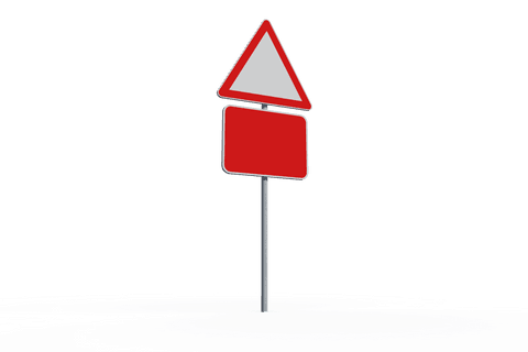 isolated vector road sign illustration on transparent background - Download Free Stock Videos Pikwizard.com