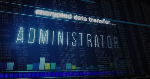 digital administrator display with data transfer status and analytics - Download Free Stock Images Pikwizard.com