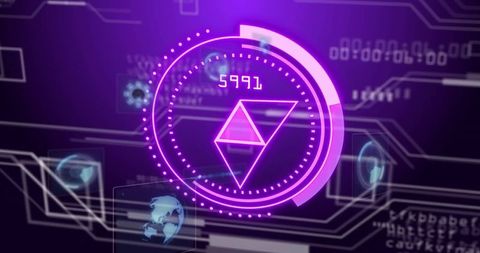 Futuristic Virtual Interface with Data Visualization Elements - Download Free Stock Images Pikwizard.com