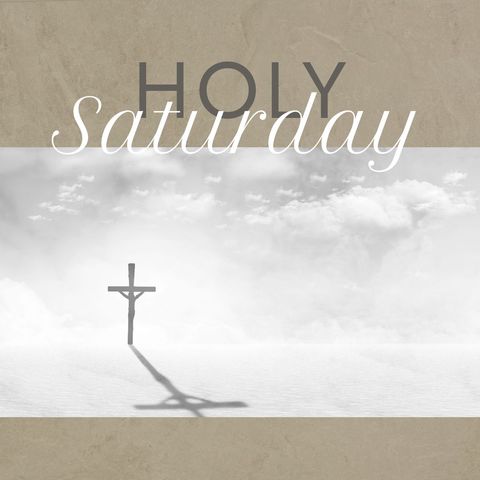 Holy Saturday Concept with Cross and Clouds - Download Free Stock Templates Pikwizard.com