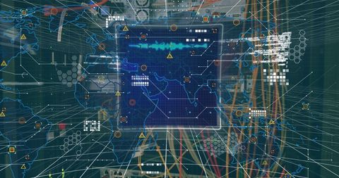 Global Data Flow and Network Analysis Concept - Download Free Stock Images Pikwizard.com