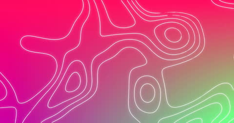 Abstract Flowing Lines on Vivid Gradient Background