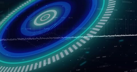 Abstract Data-Driven Scanning Visual with Digital Interface - Download Free Stock Images Pikwizard.com