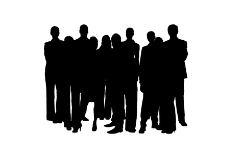 Business Team Silhouette Vector on Transparent Background - Download Free Stock Videos Pikwizard.com