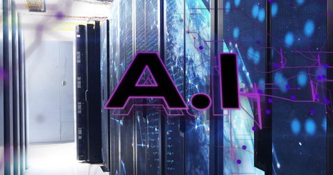 Futuristic AI Technology in Modern Data Center - Download Free Stock Images Pikwizard.com