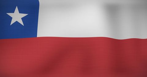Chilean Flag Waving Vibrantly in Breeze - Download Free Stock Images Pikwizard.com