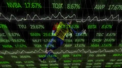 Sports Strategy Visualization Overlaid with Digital Analytics