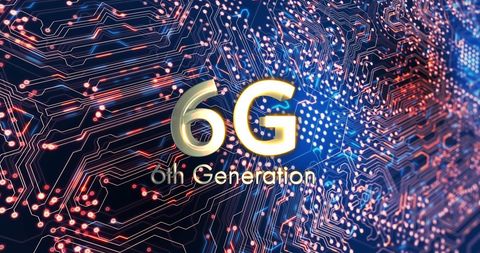 6G Technology Advances Displayed on Digital Network Background - Download Free Stock Images Pikwizard.com