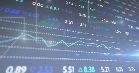 Dynamic Stock Market Graph with Digital Indicators - Download Free Stock Images Pikwizard.com