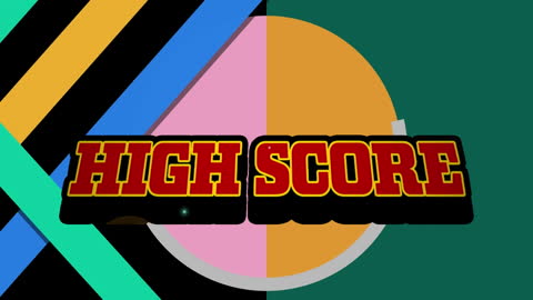 Vibrant High Score Animation Over Abstract Background