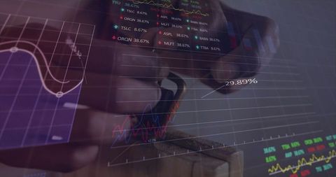 Secure financial investments concept with digital safety