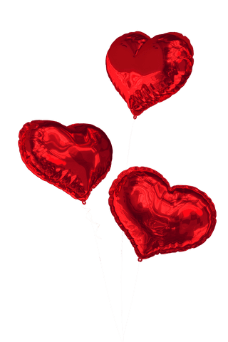 shiny red heart balloons on transparent background - Download Free Stock Videos Pikwizard.com