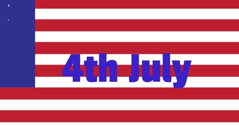 4th of July Celebration over American Flag Design - Download Free Stock Images Pikwizard.com