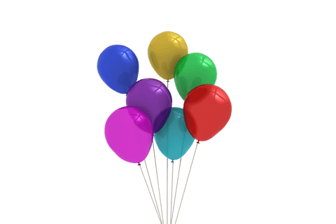 Colorful Balloons Cluster on Transparent Background for Celebrations - Download Free Stock Videos Pikwizard.com