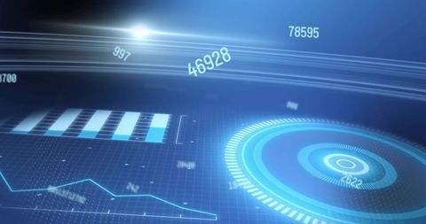 Digital Data Analysis with Futuristic Interface and Charts - Download Free Stock Images Pikwizard.com
