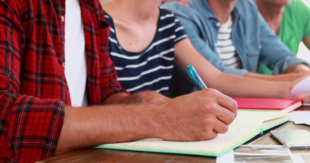 Group of Students Taking Notes in Classroom - Download Free Stock Images Pikwizard.com