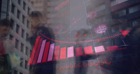 Covid-19 Statistics Overlaying Business Commute Time-Lapse