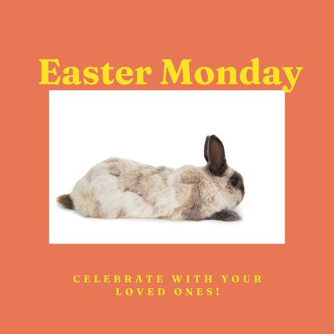 Easter Monday Celebration Concept with Rabbit - Download Free Stock Templates Pikwizard.com