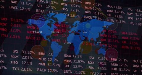 global data visualization on dark background for financial insights - Download Free Stock Images Pikwizard.com