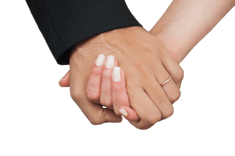 newlyweds holding hands with wedding rings in transparent background - Download Free Stock Videos Pikwizard.com