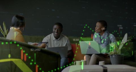diverse professionals collaborating on global financial data analysis - Download Free Stock Images Pikwizard.com
