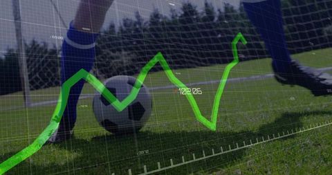 Soccer gameplay and performance analysis with data overlay