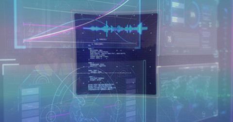 Futuristic Data Analysis Interface Display - Download Free Stock Images Pikwizard.com