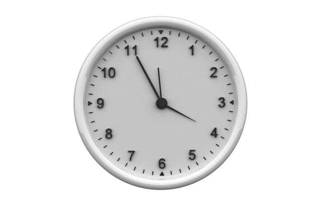 Transparent Illustration of White Framed Clock Showing Seven O'Clock - Download Free Stock Videos Pikwizard.com