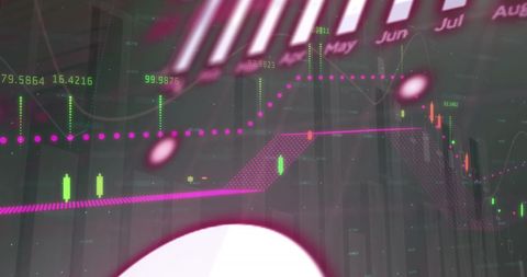 Abstract Financial Data Visualization Over Modern City - Download Free Stock Images Pikwizard.com