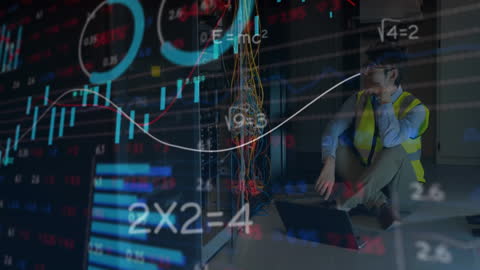 Technology Integration with Data Processing in Modern Server Room