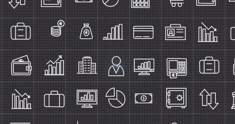 Futuristic Business Technology and Finance Icon Set - Download Free Stock Images Pikwizard.com