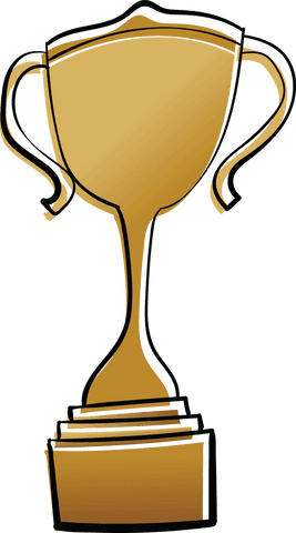 Golden Trophy Cup Vector on Transparent Background - Download Free Stock Videos Pikwizard.com