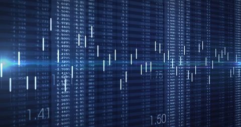 Stock Market Analysis Display with Numeric Data Visualization - Download Free Stock Images Pikwizard.com