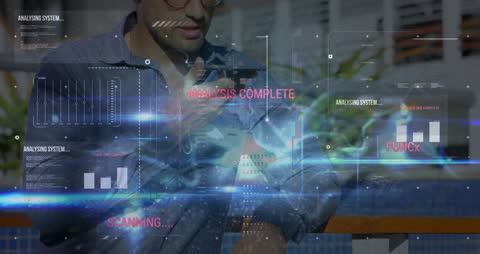 Futuristic Data Analysis with Business Professionals Collaborating Remotely