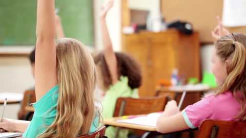 Eager Students Engagingly Participating in Classroom Activities