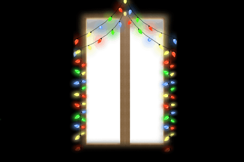 transparent illustration of christmas string lights on window - Download Free Stock Videos Pikwizard.com