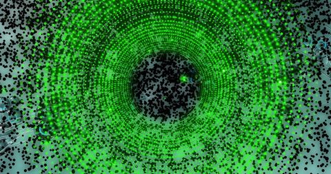 Abstract Digital Data Swirl with Neon Green Elements - Download Free Stock Images Pikwizard.com