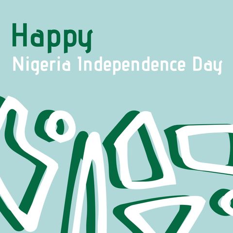 nigeria independence day celebration greeting card vector - Download Free Stock Templates Pikwizard.com