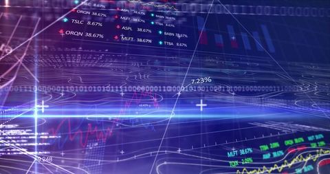 dynamic digital interface with binary coding and data - Download Free Stock Images Pikwizard.com