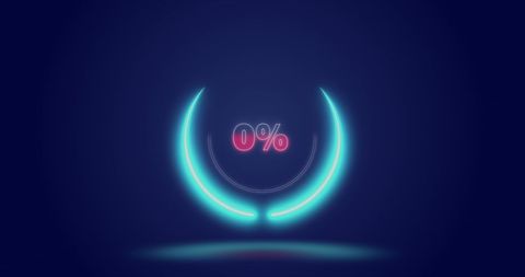 Futuristic Loading Graphic on Navy Background - Download Free Stock Images Pikwizard.com