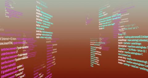Floating Digital Code on Gradient Background Representing Data - Download Free Stock Images Pikwizard.com