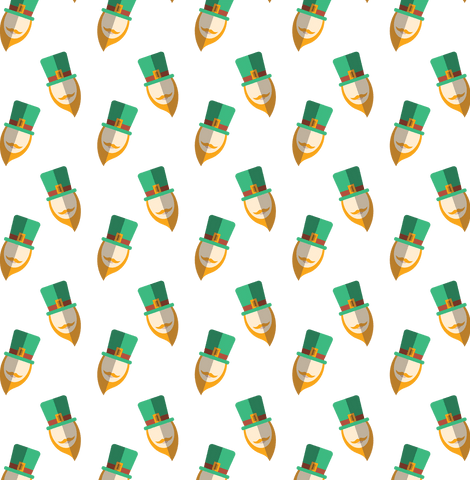 Seamless Leprechaun Pattern on Transparent Background - Download Free Stock Videos Pikwizard.com