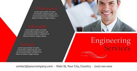 Professional Engineer Smiling Background with Quality Service Themes - Download Free Stock Templates Pikwizard.com