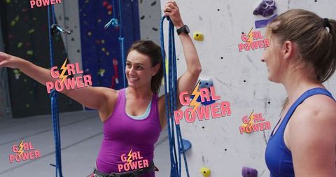 Empowered women rock climbing inspiration