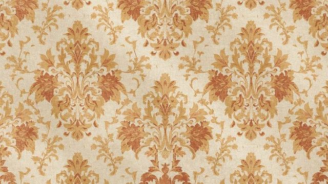 Elegant Gold and Beige Damask Wallpaper Design