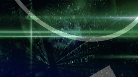 Futuristic DNA Strand Animation With Data Processing Effects