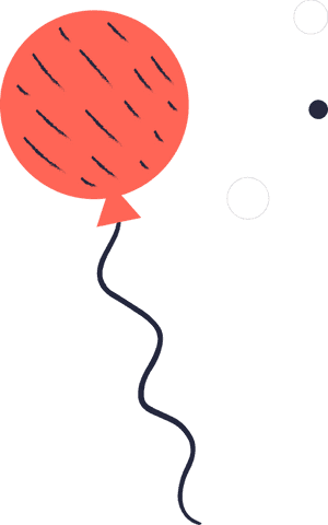 Floating Orange-Red Balloon with Wavy String on Transparent Background - Download Free Stock Videos Pikwizard.com