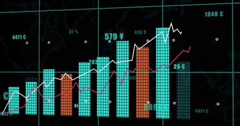 Digital Display of Global Financial Data Process - Download Free Stock Images Pikwizard.com